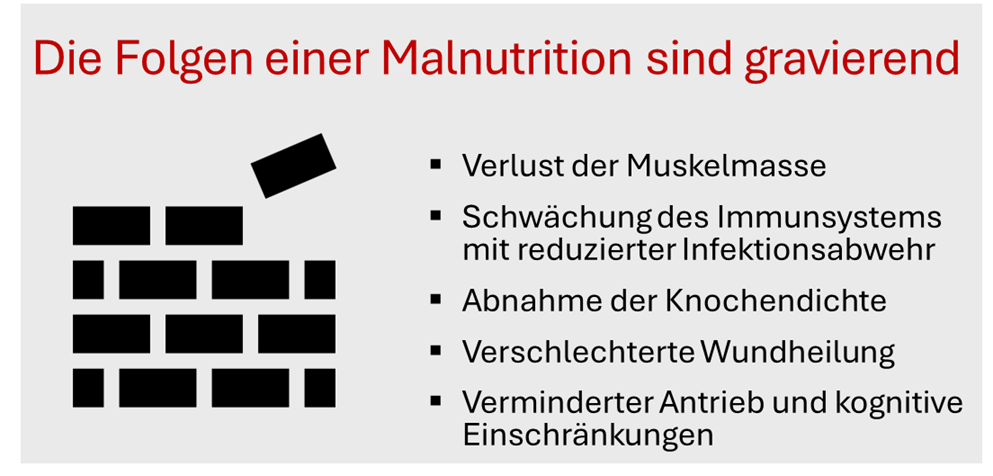 Eigene Darstellung: Folgen einer Mangelernährung